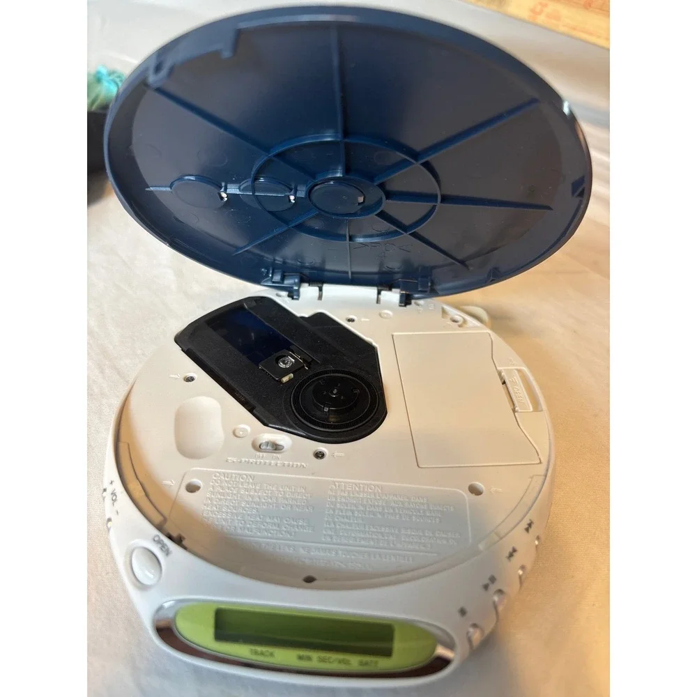 Sony CD Walkman Psyc Portable Player Blue D-EJ360 Good G-Protection Y2K Retro